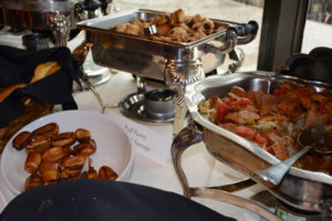 Partygoers got to browse a buffet of all sorts of Hofmann sausages and "dogs."