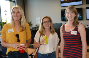 Pictured (LtoR) Phyllis Langley, Kinglet digital marketing manager; Lucie Camp, Baltimore Orioles graphic designer; and Megan McCarthy, Baltimore Museum of Art senior graphic designer