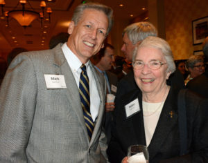 Pictured (LtoR) Murk Furst, United Way of Central Maryland president/CEO; and Sr. Helen Amos, Mercy Medical Center board chair