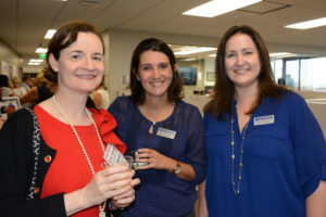 Pictured (LtoR) Michele McDonald, Office of Maryland Attorney General courts and judicial affairs chief of counsel; Heather McBain, The Daily Record inside sales advertising coordinator; and Heather Cobun, The Daily Record reporter