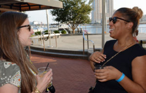 Pictured (LtoR) Rachel Cook, Sagamore Spirit director of brand development; and Casey Brent, Baltimore Mayor's Office special assistant to the deputy mayor of economic and neighborhood development