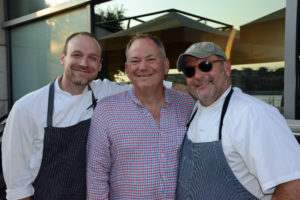 Pictured (LtoR) Zack Mills, Wit & Wisdom executive chef; Craig Rogers, MADE: In America national advisory board chair; and Jerry Pellegrino, Schola chef/owner