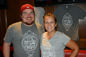 Pictured (LtoR) Will Cocks, AT&T communications manager; and Amy Cameron, OrderUp marketing coordinator