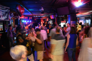 Folks filled Mother's back room for the fundraiser