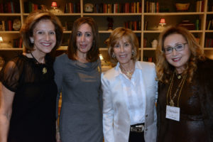 Pictured (LtoR) Clara Klein, event co-chair; Allison Magat, event co-chair; Nancy Spielberg, filmmaker/event guest speaker; and Michele Lax, The Associated Women president