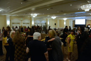About Film & Philanthropy (October 27, 2016) Members of Associated Women - part of The Associated - gathered at Woodholme Country Club for a Lion of Judah event where they networked before enjoying dinner and a talk by Nancy Spielberg, film producer and philanthropist.